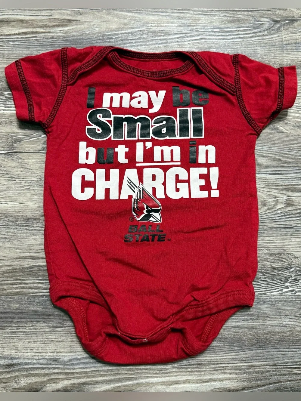 Ball State Cardinals Baby Bodysuit Set 3-6M 4 Pack College Football